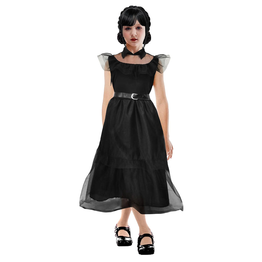 Children Black Prom Dress Costume