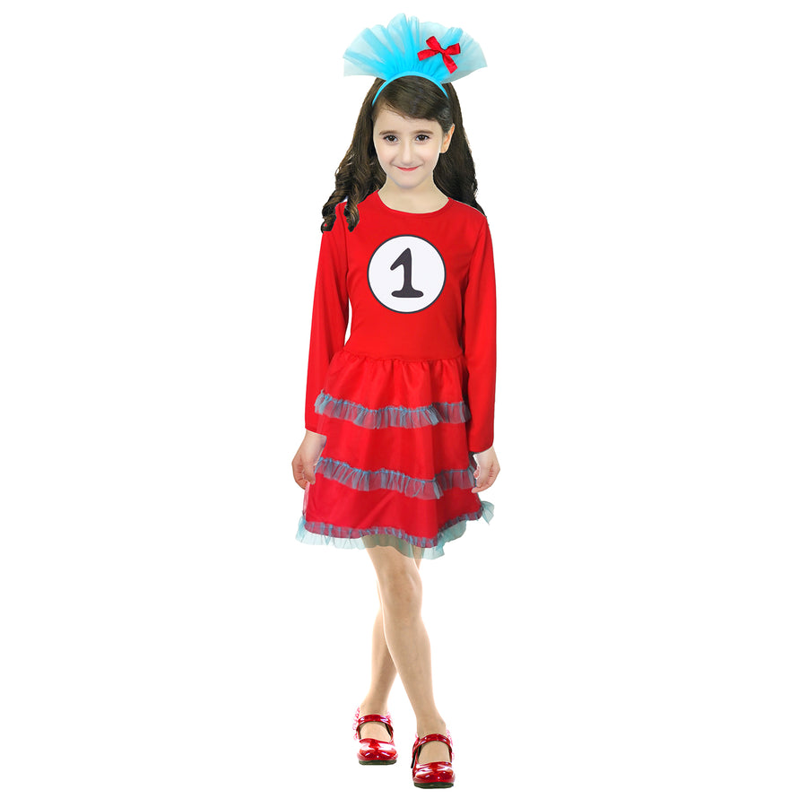 Children Red Thing Girl Costume