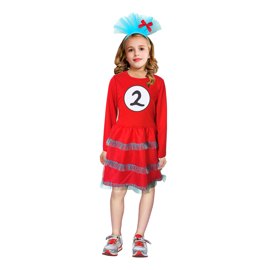 Children Red Thing Girl Costume