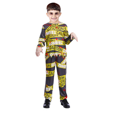 Children Caution Zombie Costume