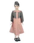Children Grandma Dress and Cardigan Costume