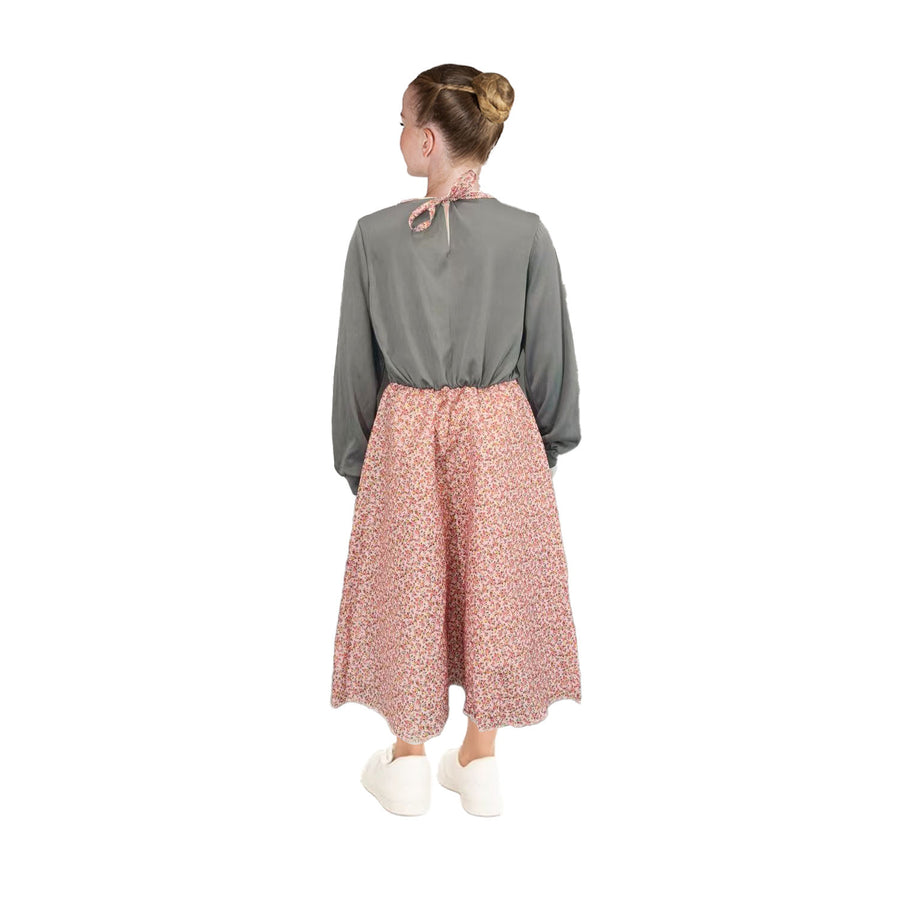 Children Grandma Dress and Cardigan Costume