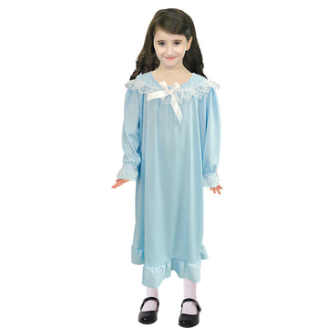 Children Grandma Costume (Blue Night Dress)