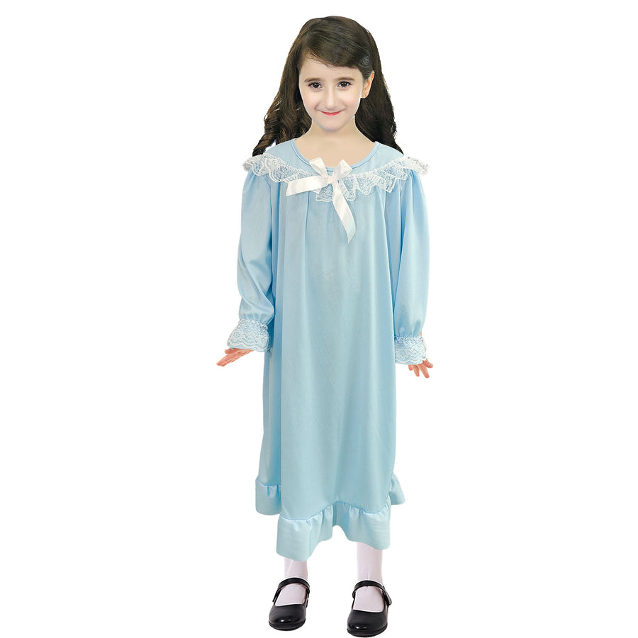 Children Grandma Costume (Blue Night Dress)