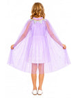 Children Tulle Cape (Purple Glitter)