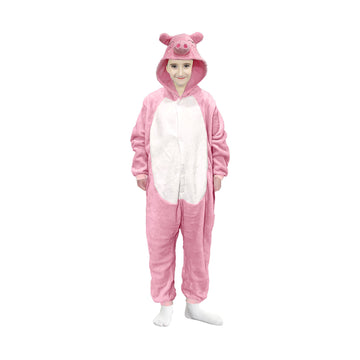 Children Pink Piggy Onesie Costume