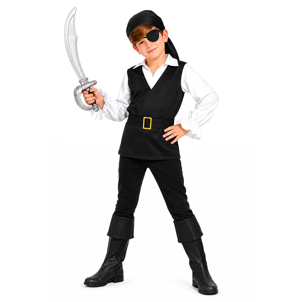 Children Black Pirate First Mate Costume