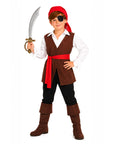 Children Brown Pirate Costume