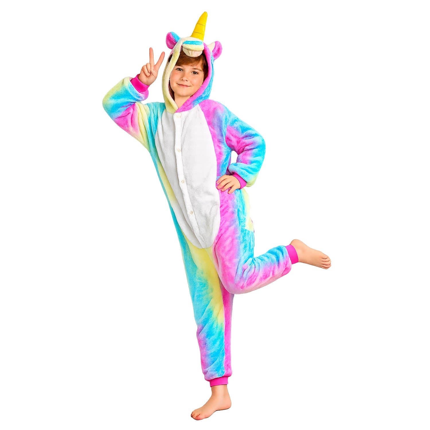 Children Rainbow Unicorn Costume