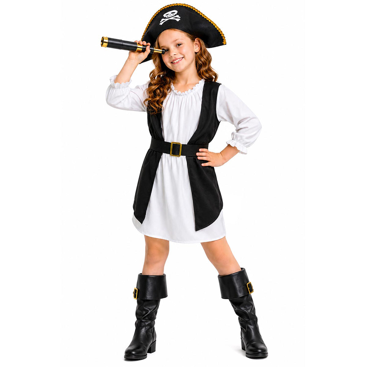 Children Black Pirate Girl Costume