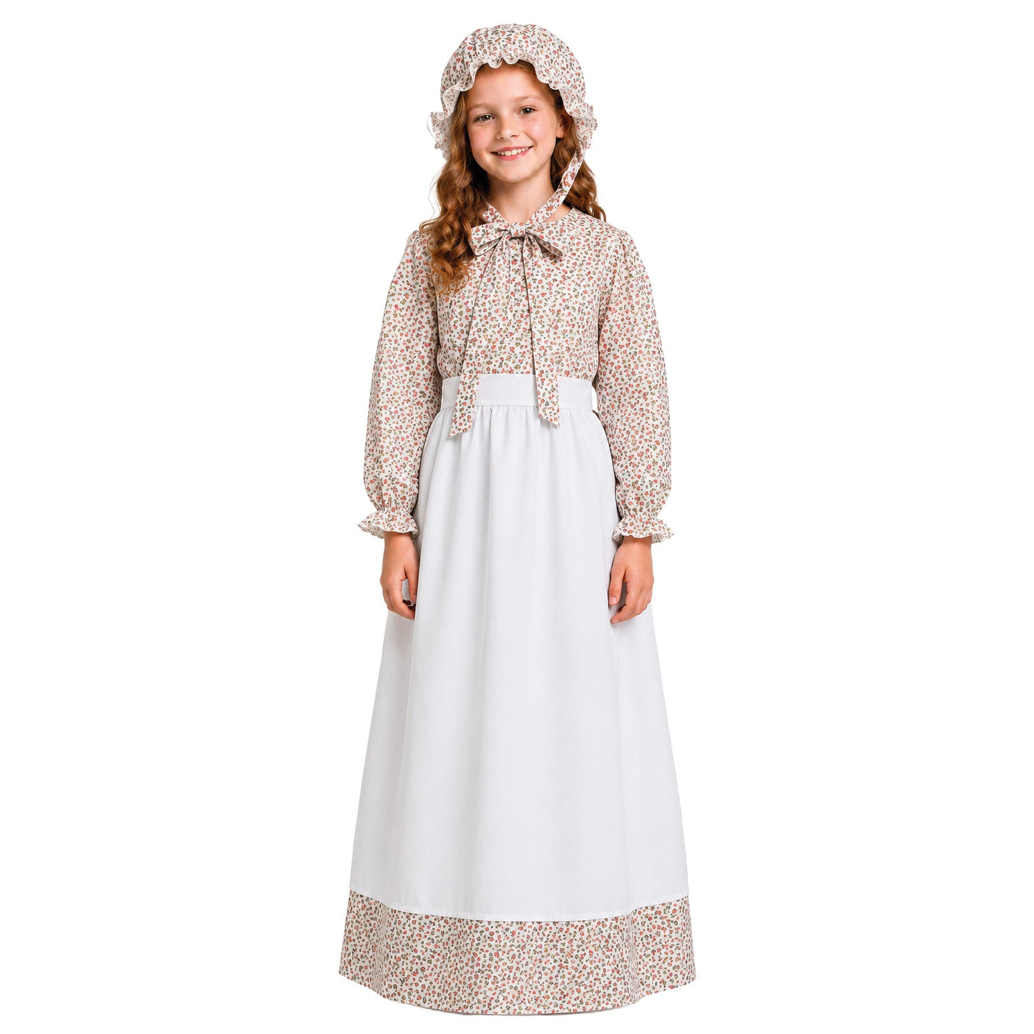 Children Brown Pioneer Girl Costume