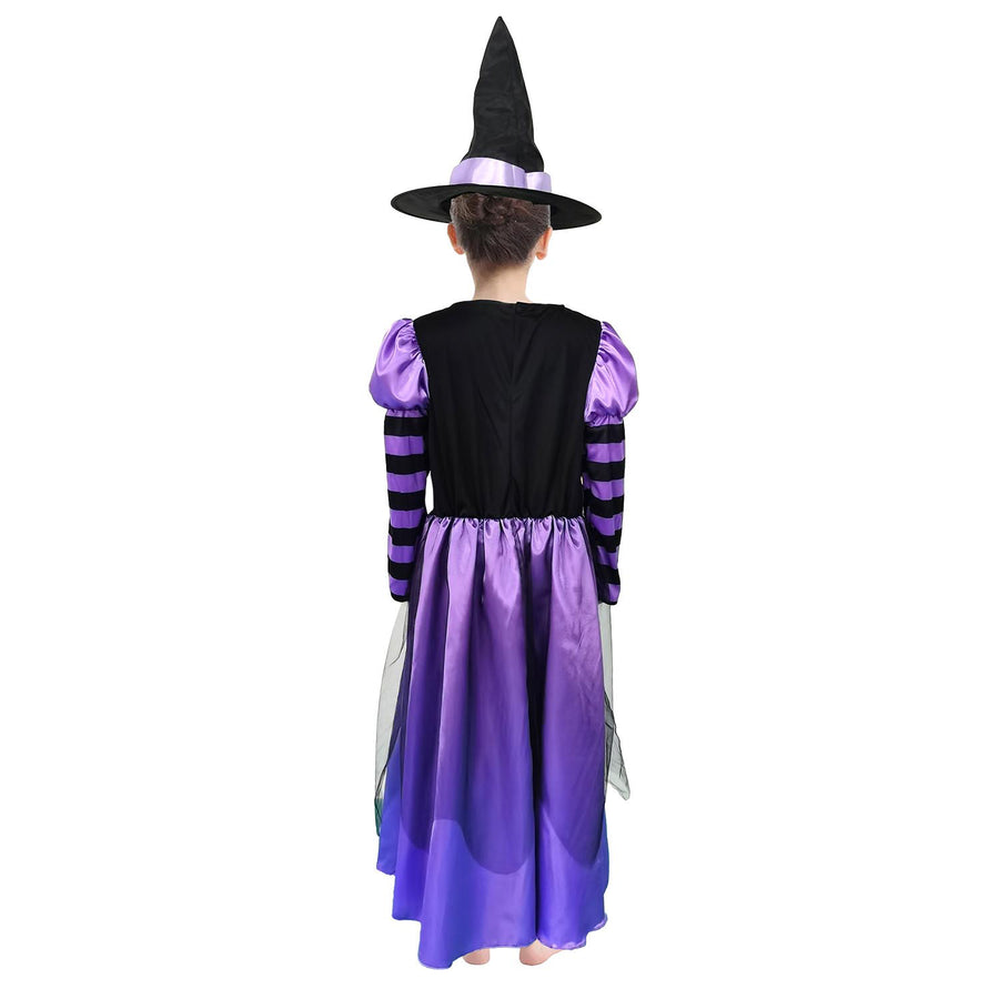 Children Purple Witch Costume