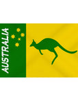 Australia Green Yellow Flag 90x150cm