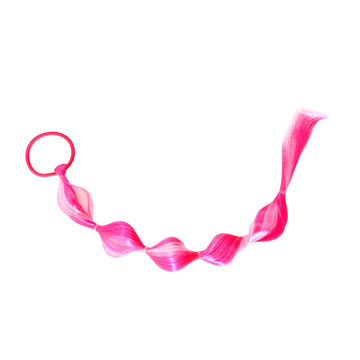 Bubble Hair Extension (Double Colour) Hot Pink and Light Pink