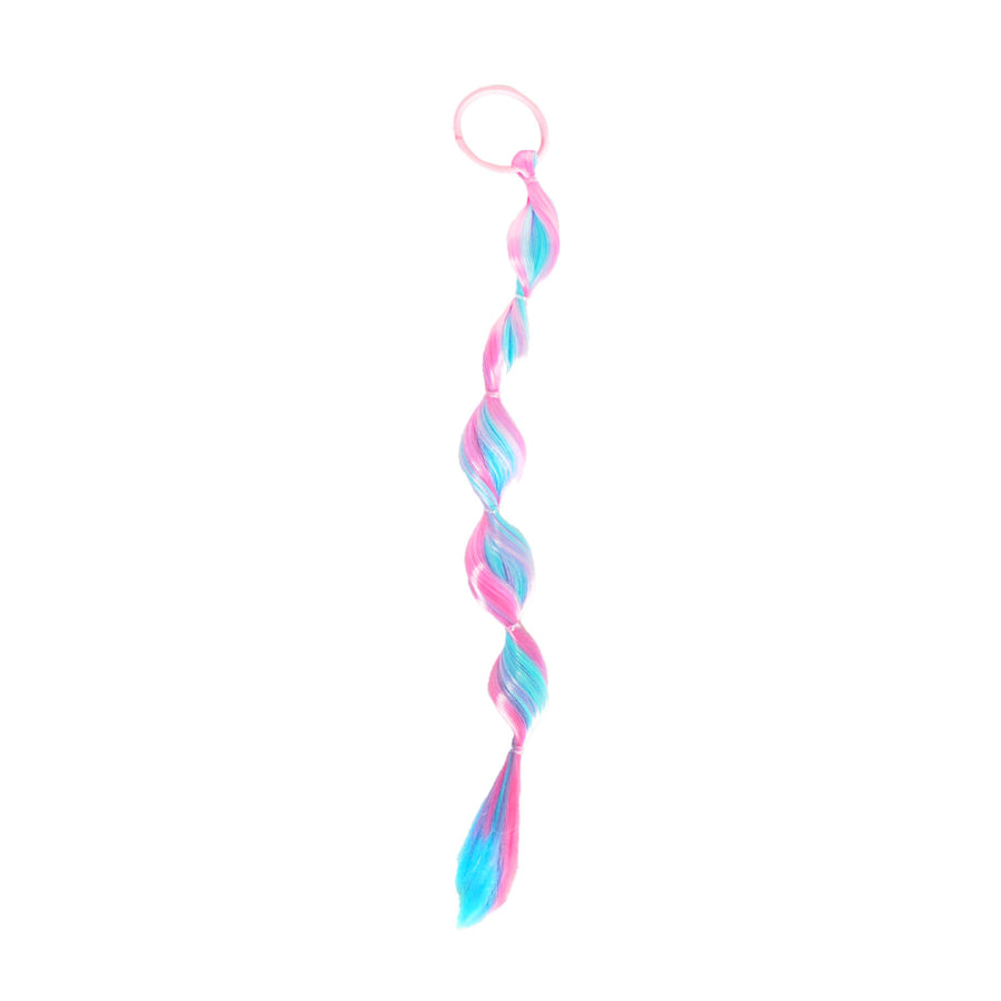 Bubble Hair Extension (Double Colour) Blue and Pink