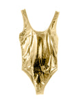 Gold Metallic 80s Leotard