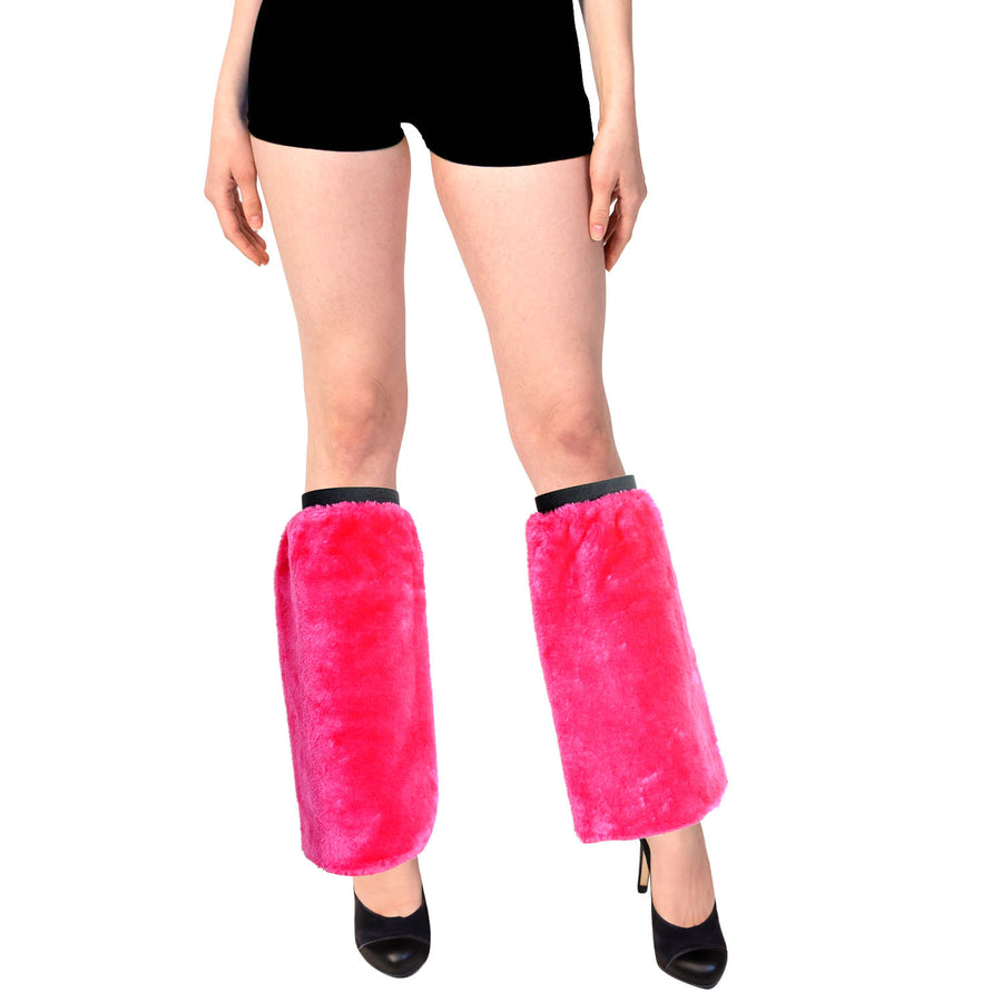 Fluffy Hot Pink Leg Warmers