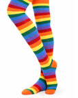 Over Knee Socks (Rainbow Stripes)