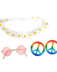 1960s Hippie Girl Costume Accessory Kit (3 Piece Set)