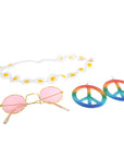 1960s Hippie Girl Costume Accessory Kit (3 Piece Set)