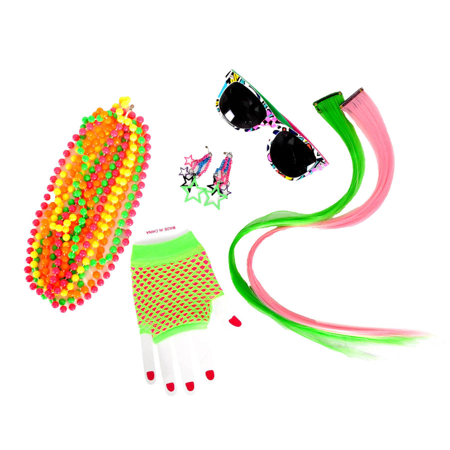 Instant 80s Fluro Accessory Kit