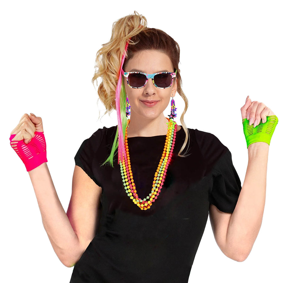 Instant 80s Fluro Accessory Kit