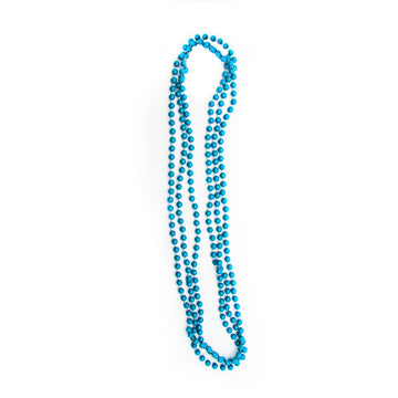 Neon Beaded Necklace (Blue) 3pk