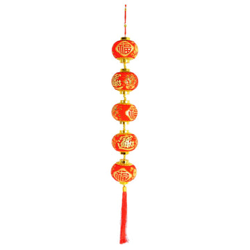 Chinese new year lantern chain hanging decoration