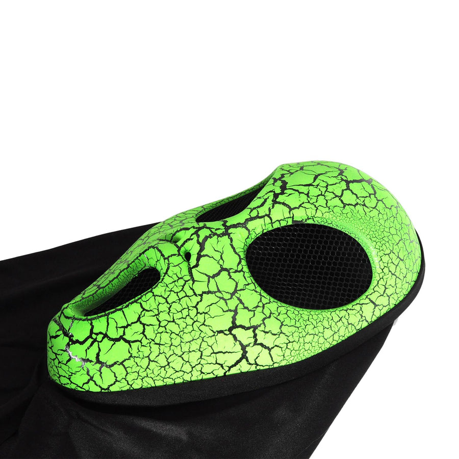 Cracked Alien Mask with Hood