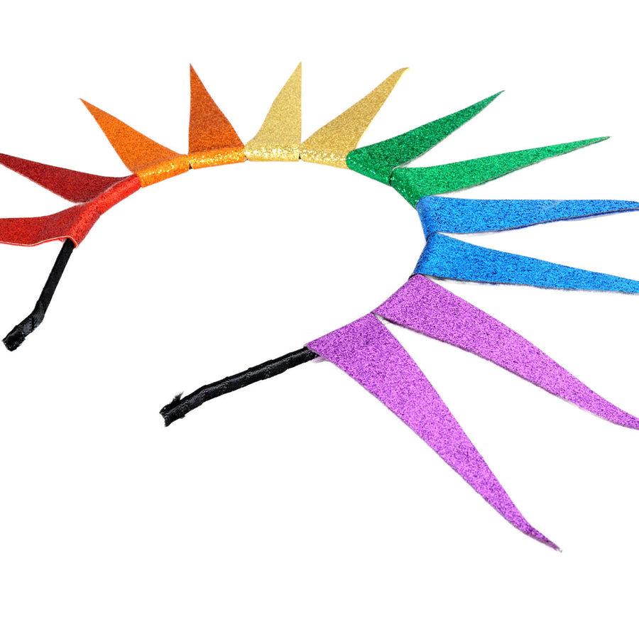Rainbow Spiked Halo Headband