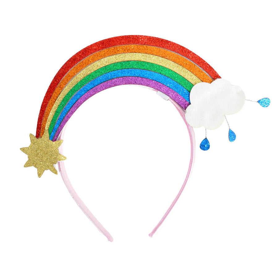 Rainbow with Sun and Cloud Headband