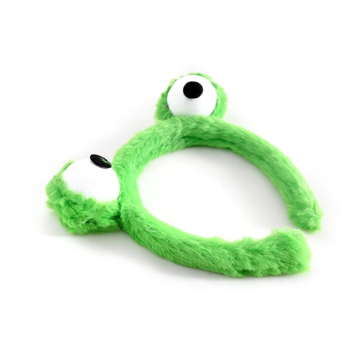 Fluffy Green Frog Headband