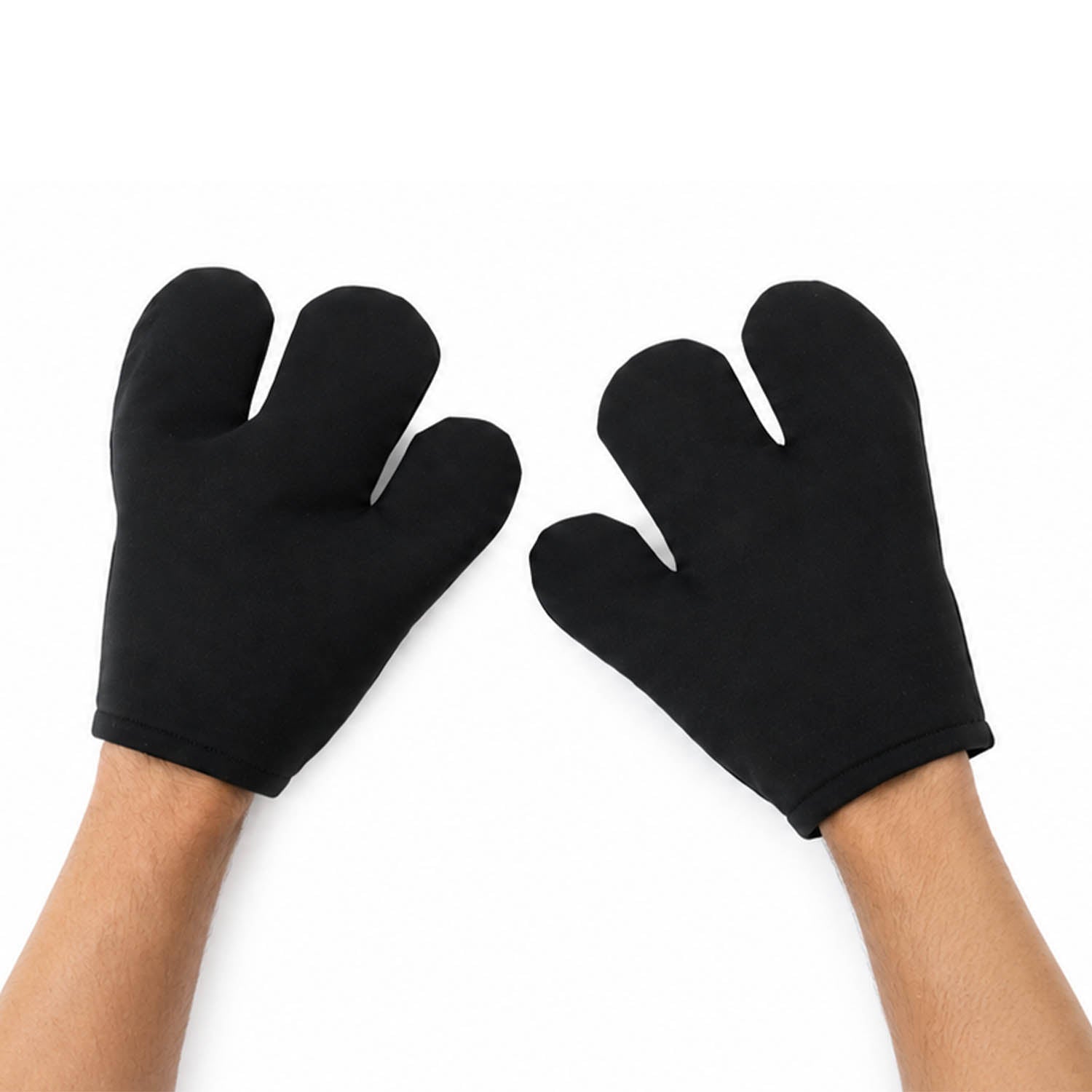 Cartoon Three Finger Gloves (Black)