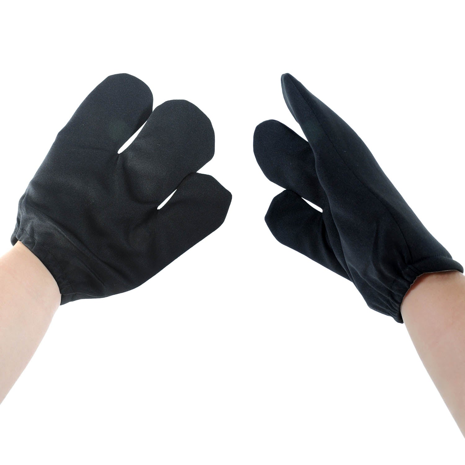 Cartoon Three Finger Gloves (Black)