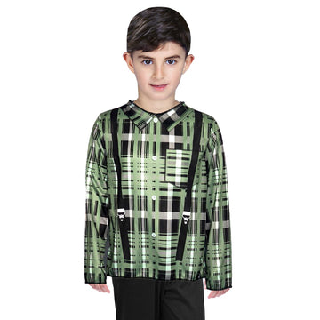 Children Green Checkered Shirt