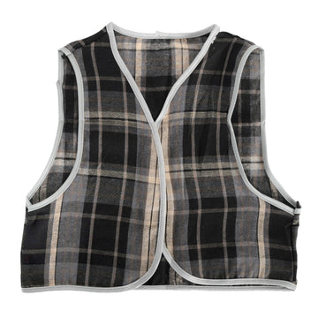 Children's Grey Checkered Vest