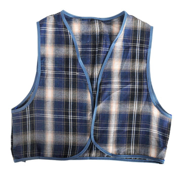 Children's Blue Checkered Vest