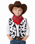 Cowboy Vest and Neckerchief Set (Cow Print) 4-6 years