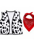 Cowboy Vest and Neckerchief Set (Cow Print) 4-6 years