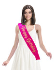 Happy Birthday Party Sash