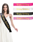 Happy Birthday Party Sash