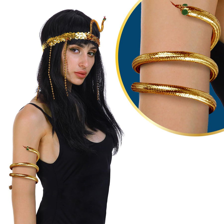 Egyptian Gold Snake Armband
