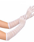 Ruched Mesh Gloves (Long)