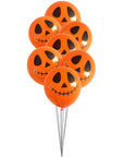 Halloween Balloons (Orange Skeleton Face)