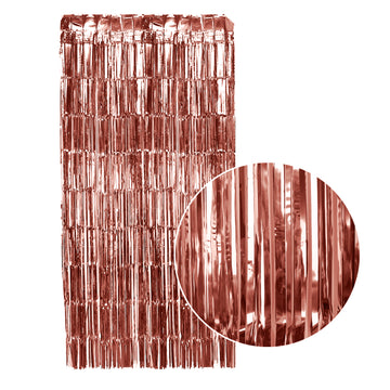 Rose Gold Metallic Curtain