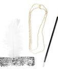 1920s Flapper Accessory Kit (Silver)