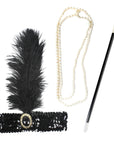 1920s Flapper Accessory Kit (Black)