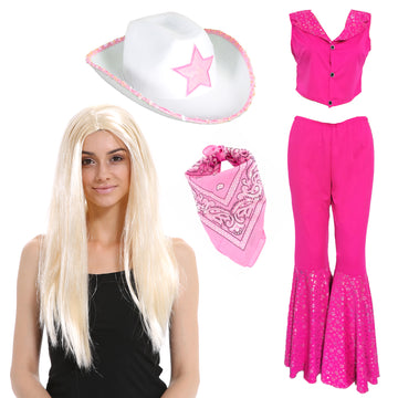 Adult Doll Cowgirl Costume Kit