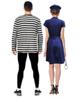 Adult Cops and Robbers Couple Costume Set