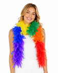 Rainbow Feather Boa